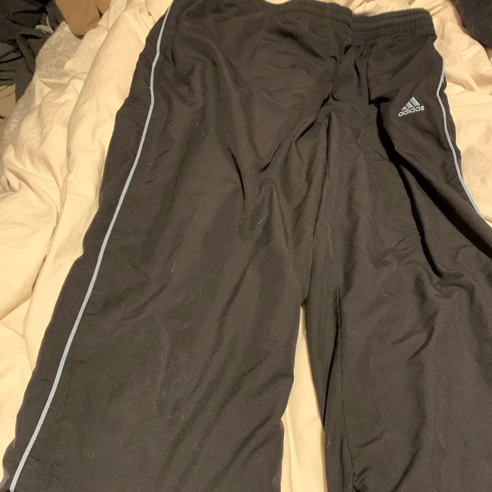 Fleece lined adidas track pants